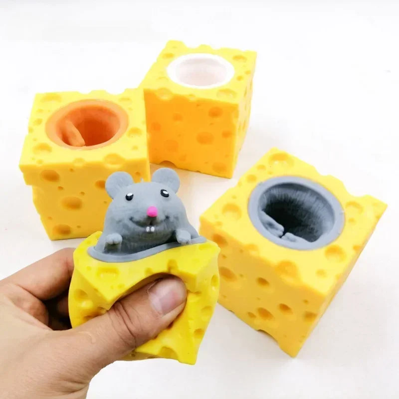 Funny Mouse and Cheese Squeeze Anti-stress Toy