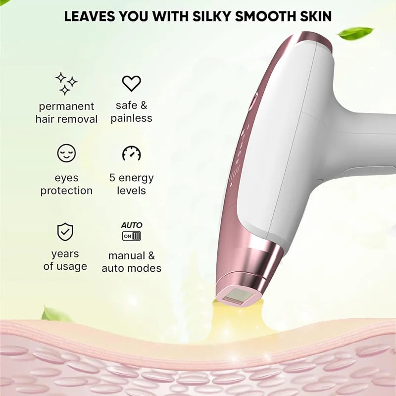 Noka  999999 Pulses Permanent LaserFor Women Hair Removal