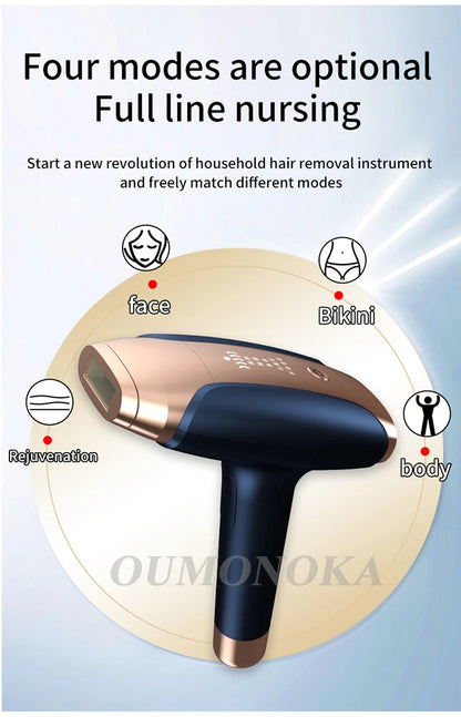 Noka  999999 Pulses Permanent LaserFor Women Hair Removal