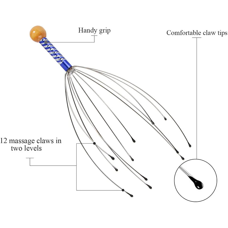 Octopus Head Massager Relaxation